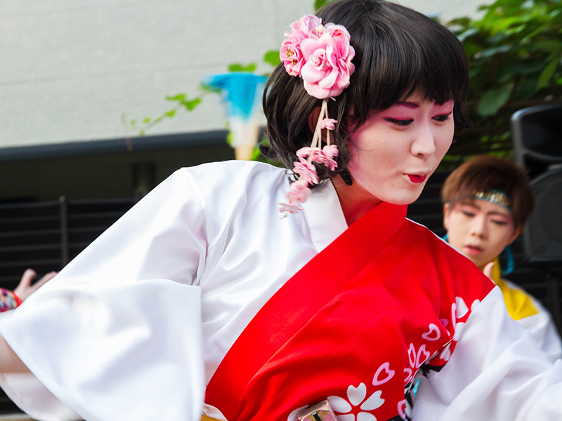 矢沢町内会祭りと人力車体験