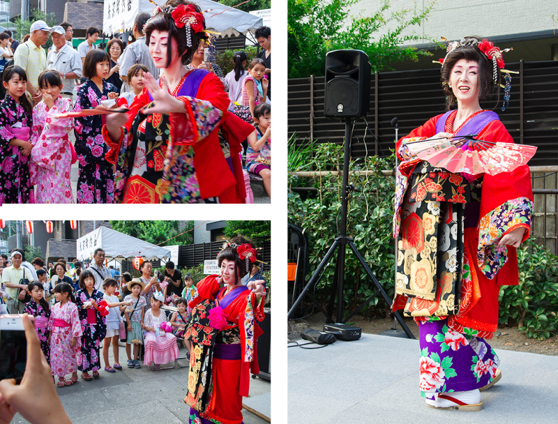 矢沢町内会祭りと人力車体験