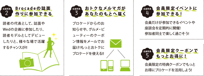 会員特典2〜5 会員特典2〜5
