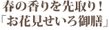 春の香りを先取り！「お花見せいろ御膳」